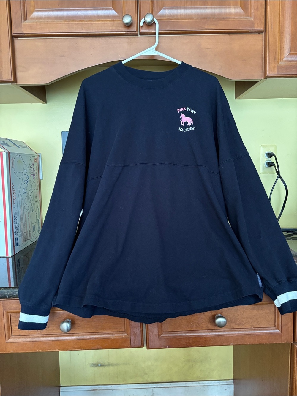 Spirit Jersey Dark Blue Long Sleeve from The Pink Pony on Mackinac Island in MI